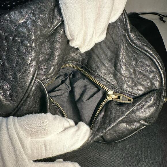 Alexander Wang Women’s Black Pebbled Leather Rocco Bag - Picture 15 of 16